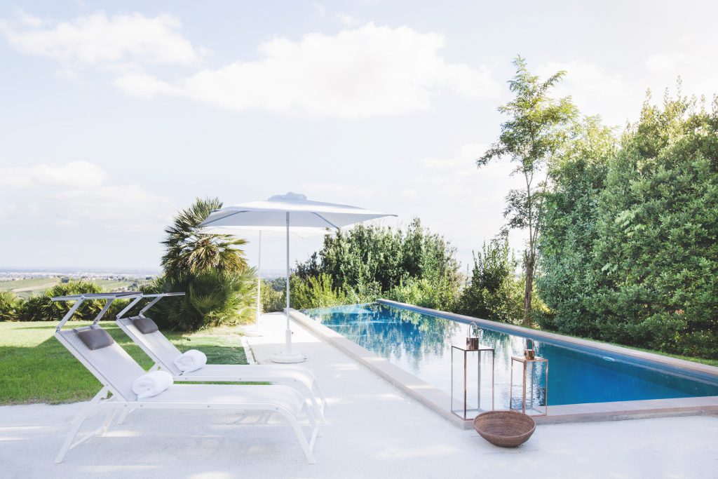 Piscina di una casa sulle colline di Bertinoro