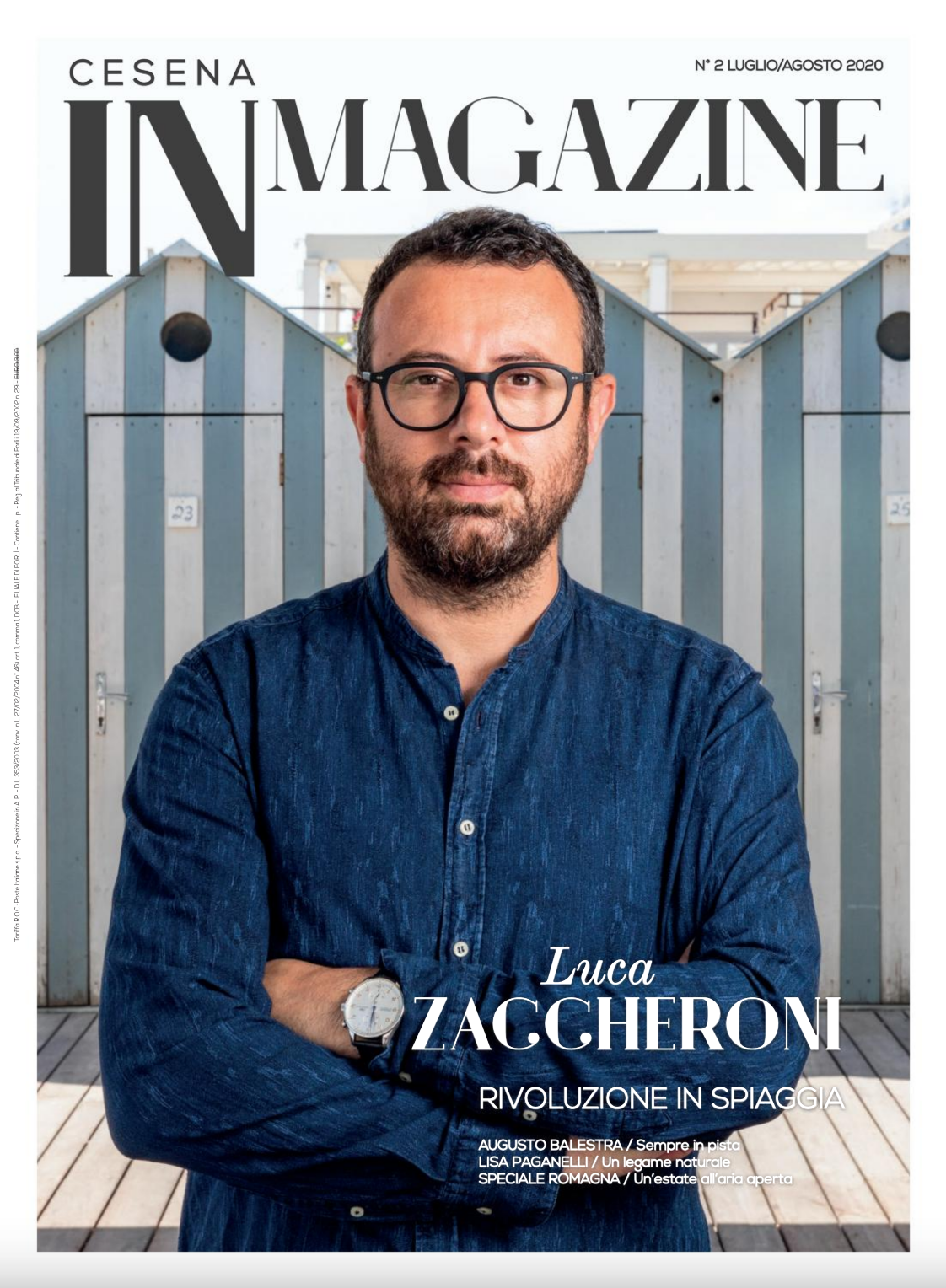 Luca Zaccheroni in copertina su Cesena IN Magazine n. 2-2020