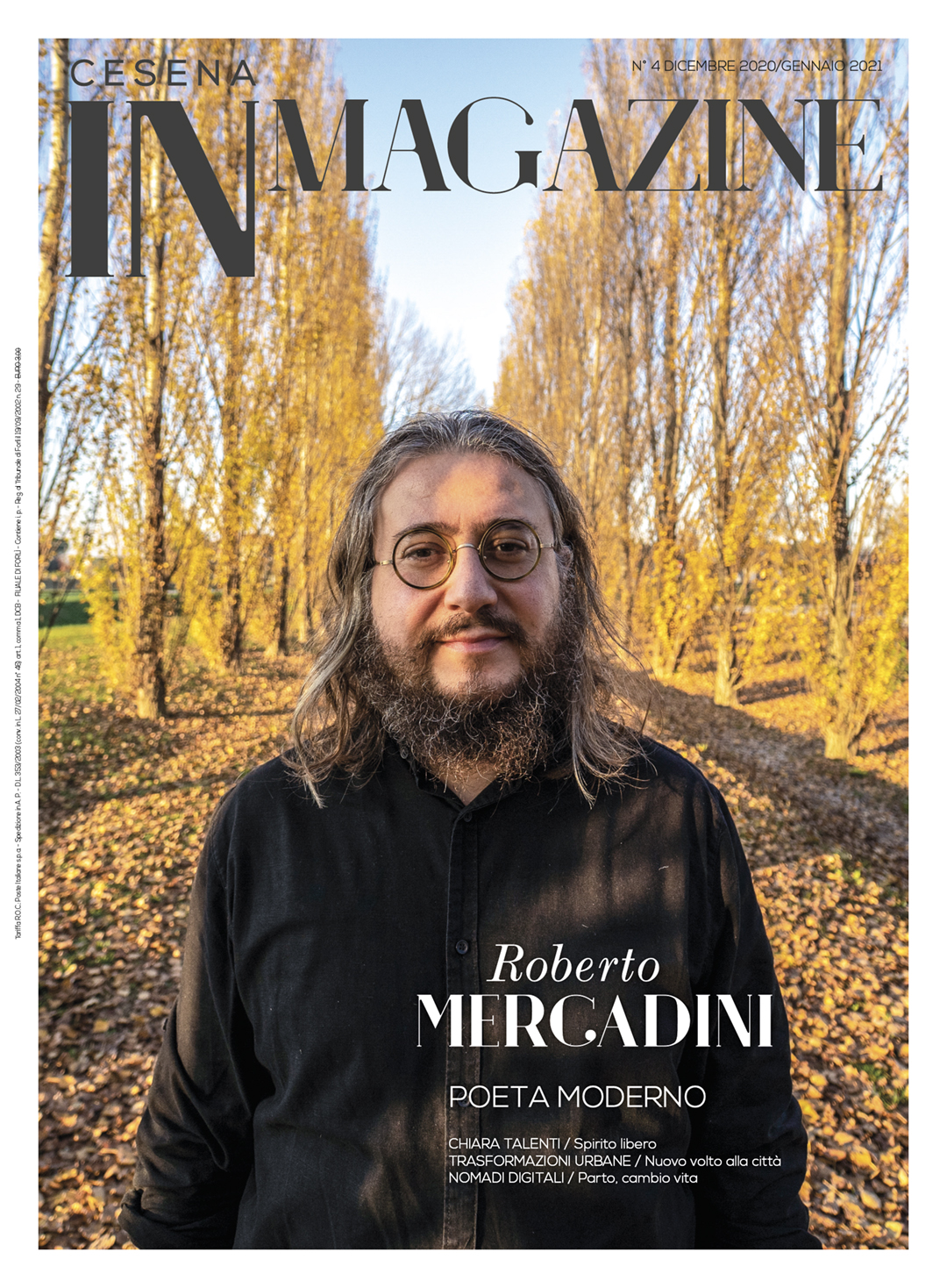 Roberto Mercadini in copertina su Forlì IN Magazine 4/2020