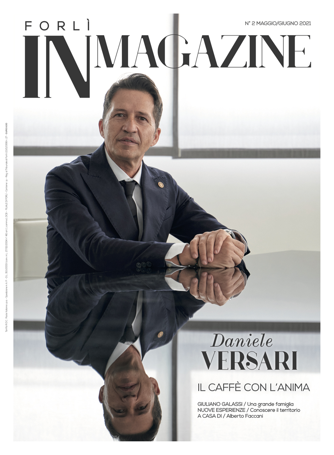 Daniele Versari copertina Forlì IN Magazine 2-2021