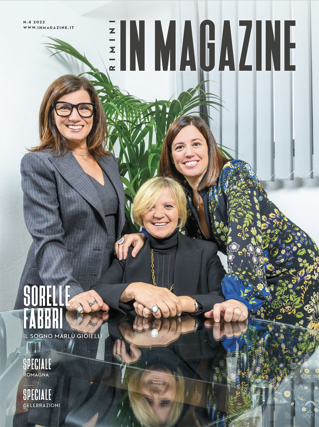 Sorelle Fabbri di Marlù Gioielli in copertina su Rimini IN Magazine n. 4/2022