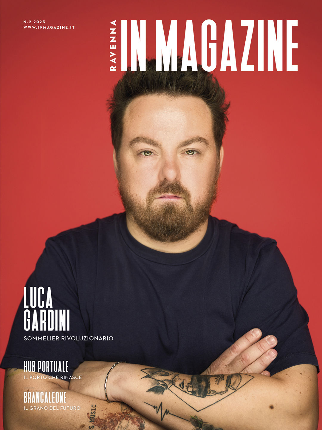 Luca Gardini in copertina di Ravenna IN Magazine 02/2023