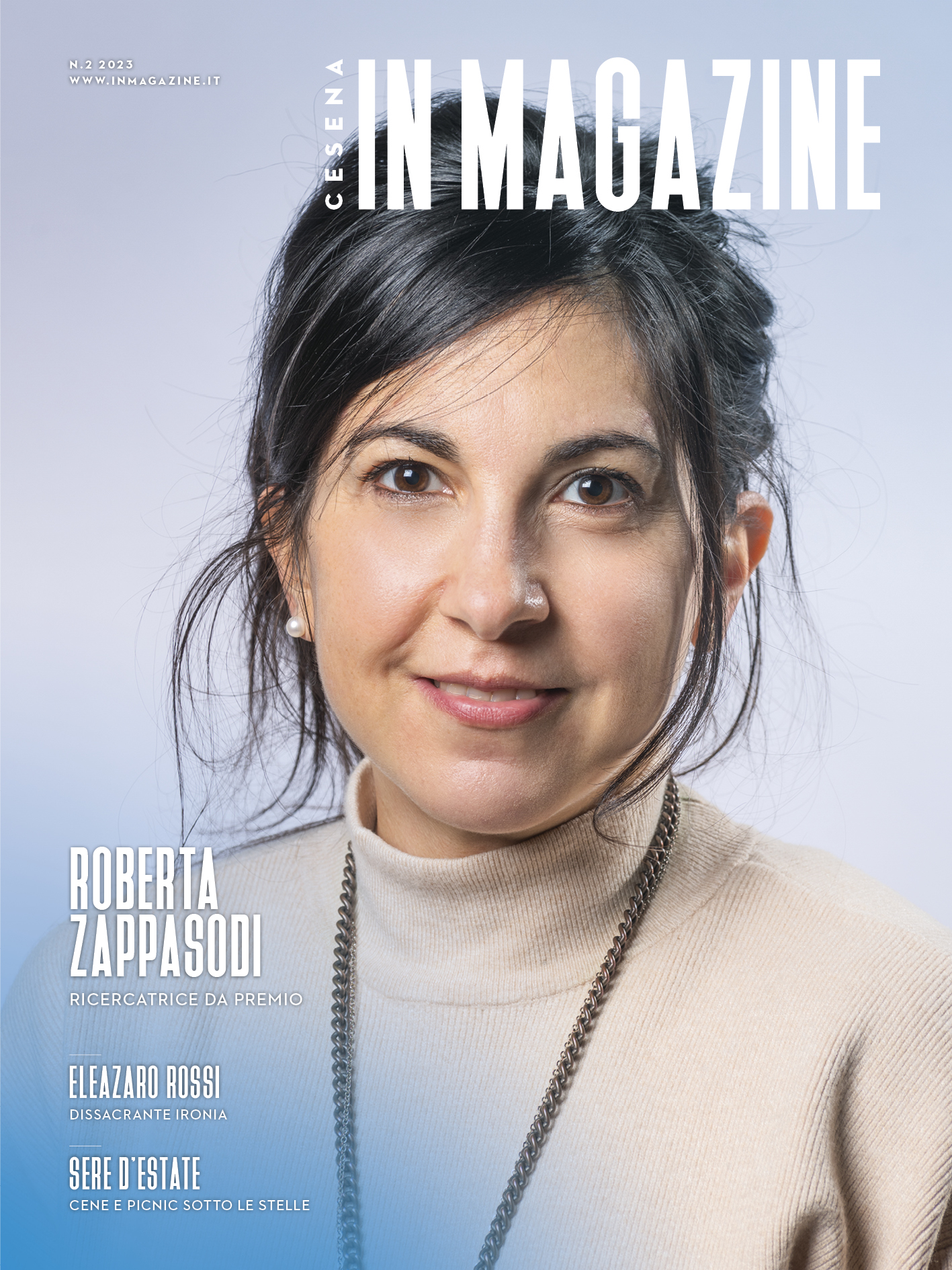 Roberta Zappasodi in copertina per Cesena IN Magazine n 2/2023