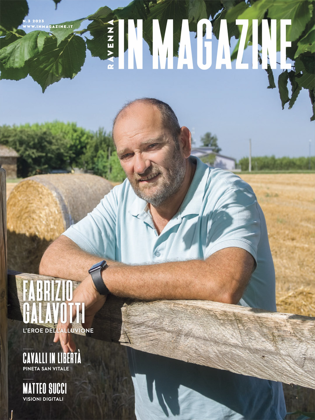 cover Ravenna IN Magazine 2-23 con Fabrizio Galavotti