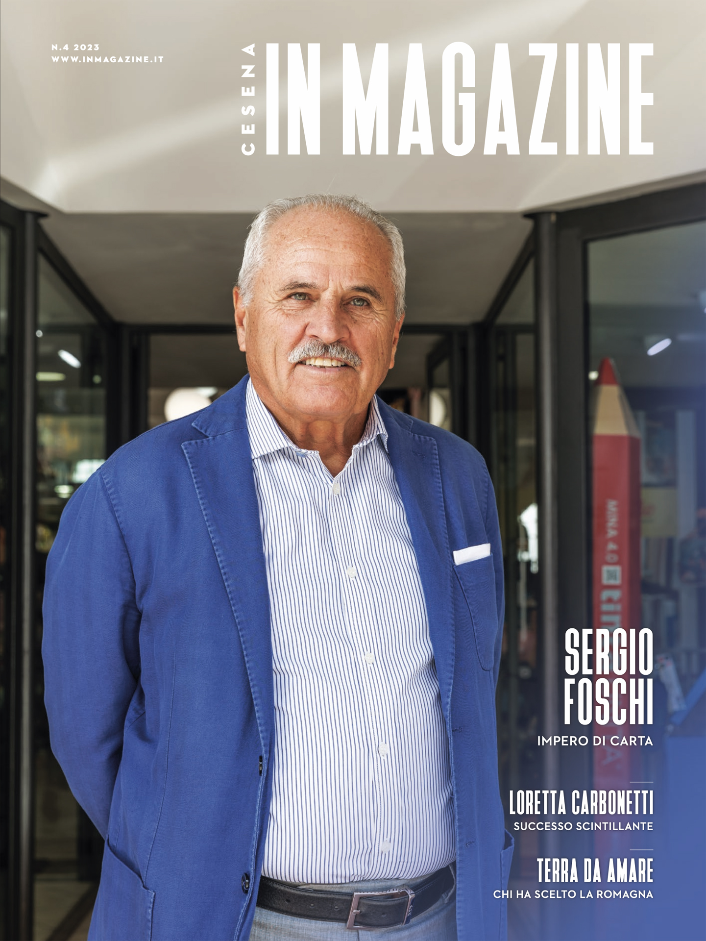 cover Cesena IN Magazine 4 2023 con Sergio Foschi