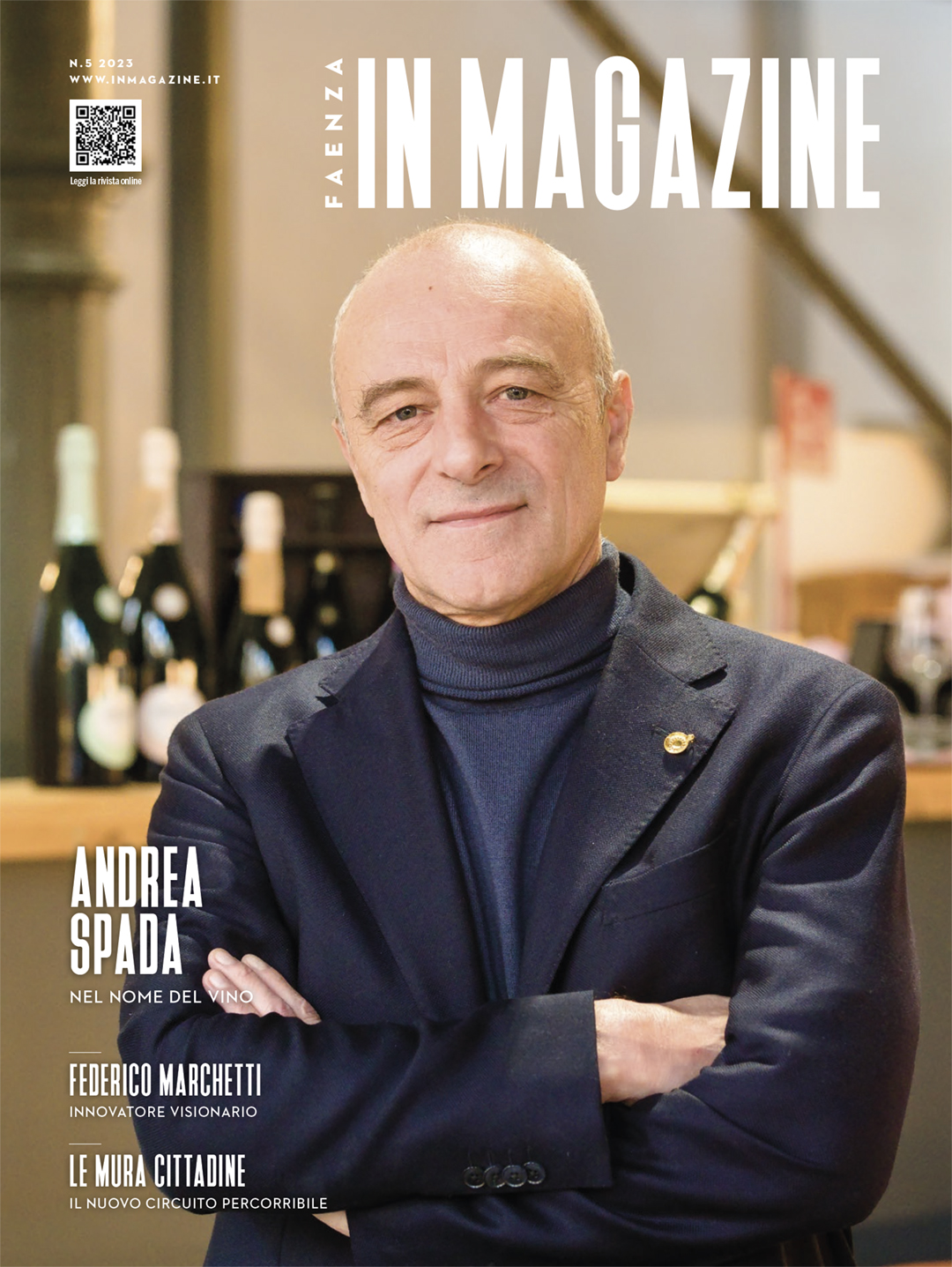 cover web Faenza IN Magazine 5 2023 con Andrea Spada