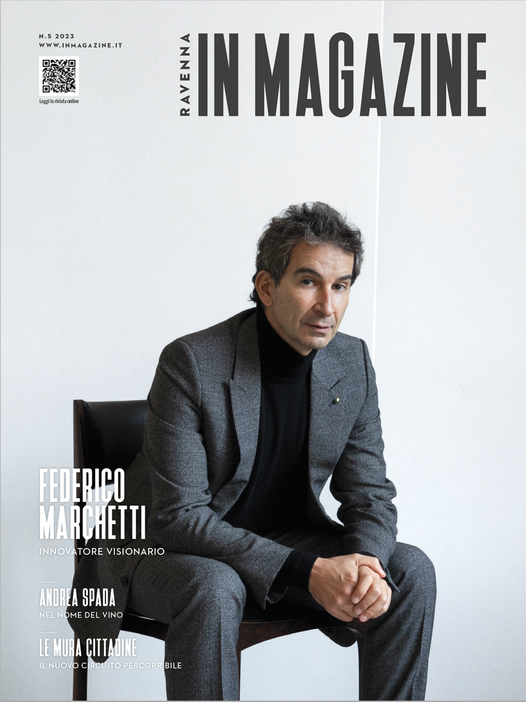 cover web Ravenna IN Magazine 5 2023 con Federico Marchetti